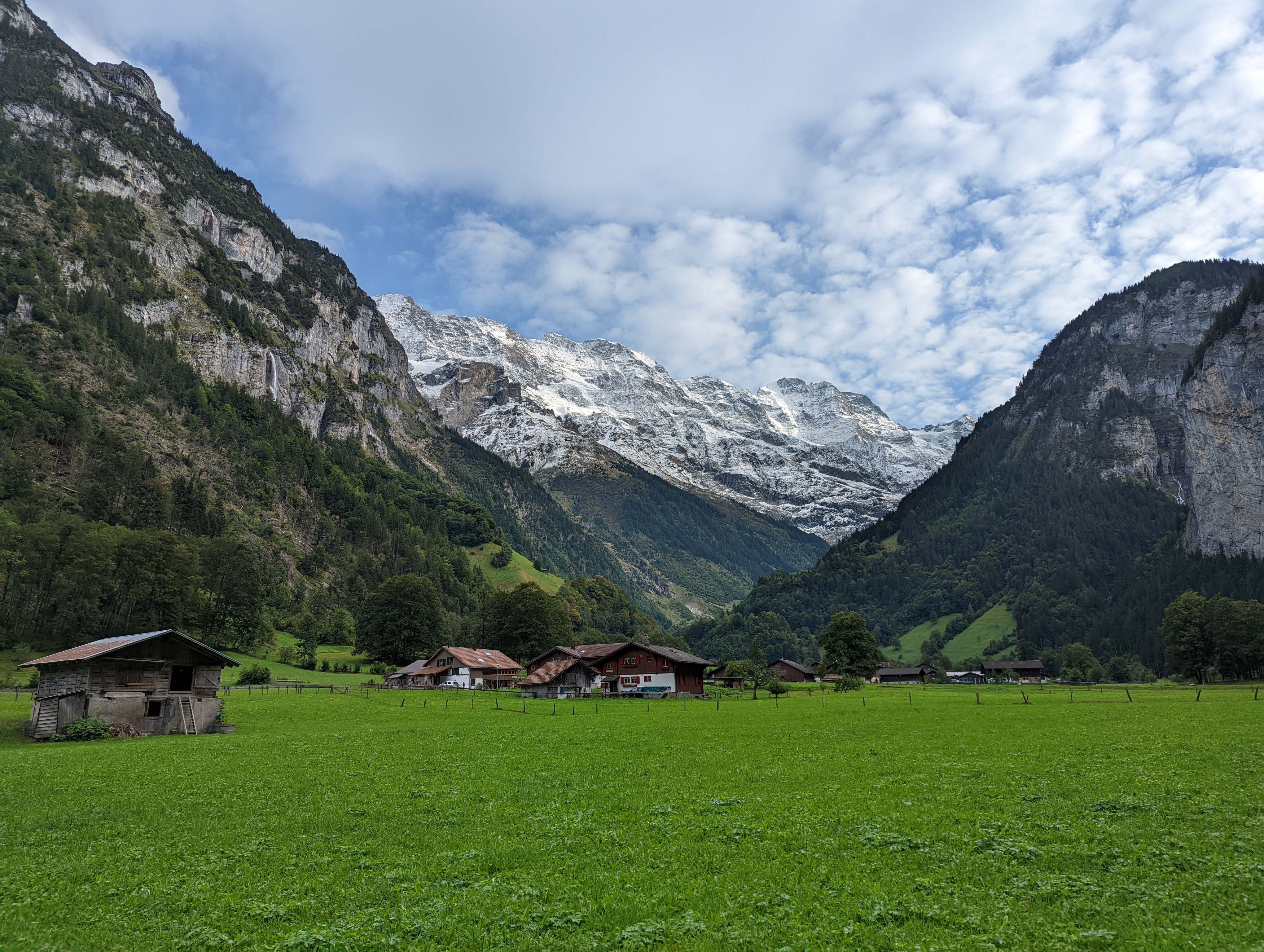 End of Lauterbrunnen valley
