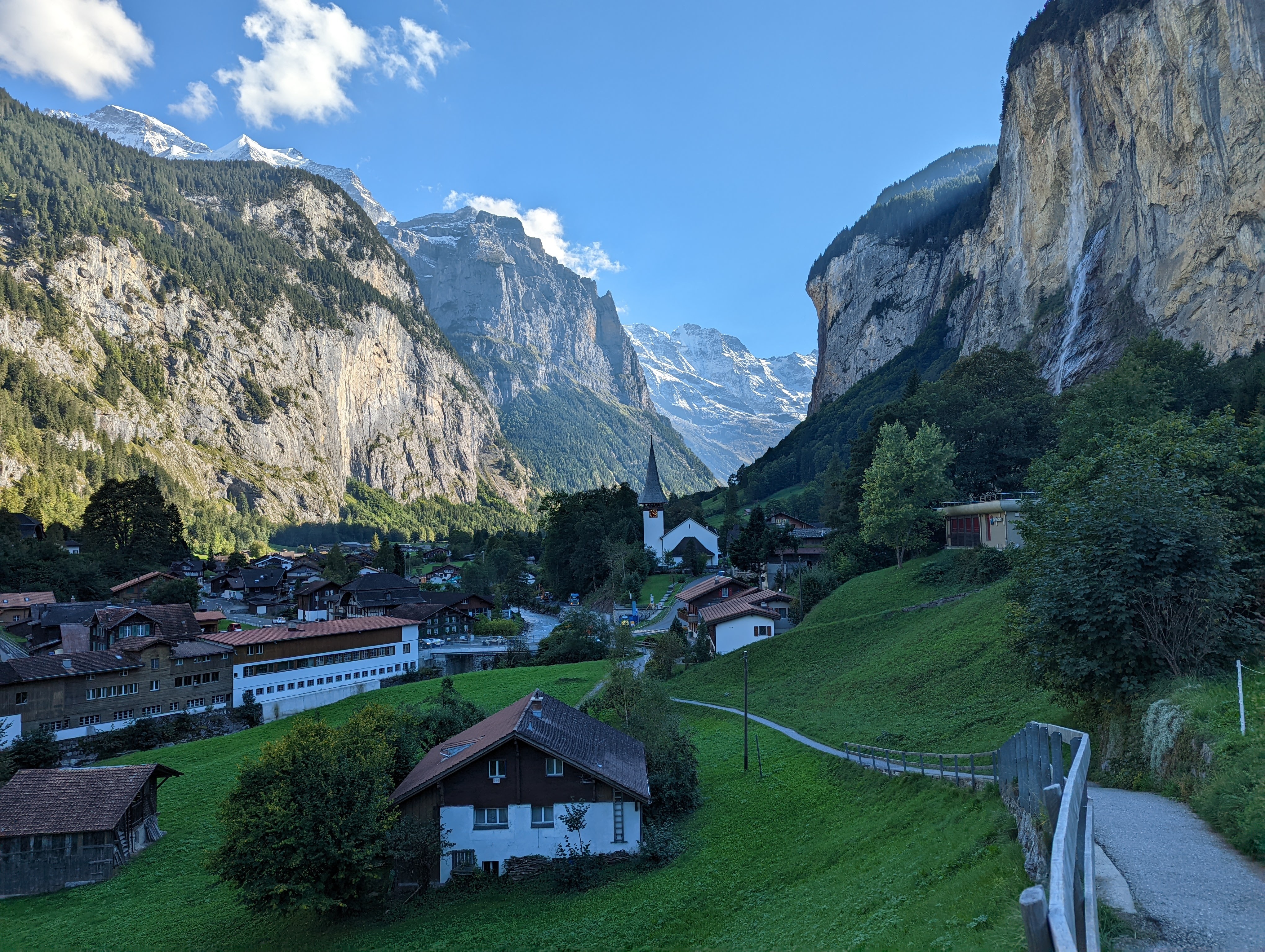 Valley view from Lauterbrunnen