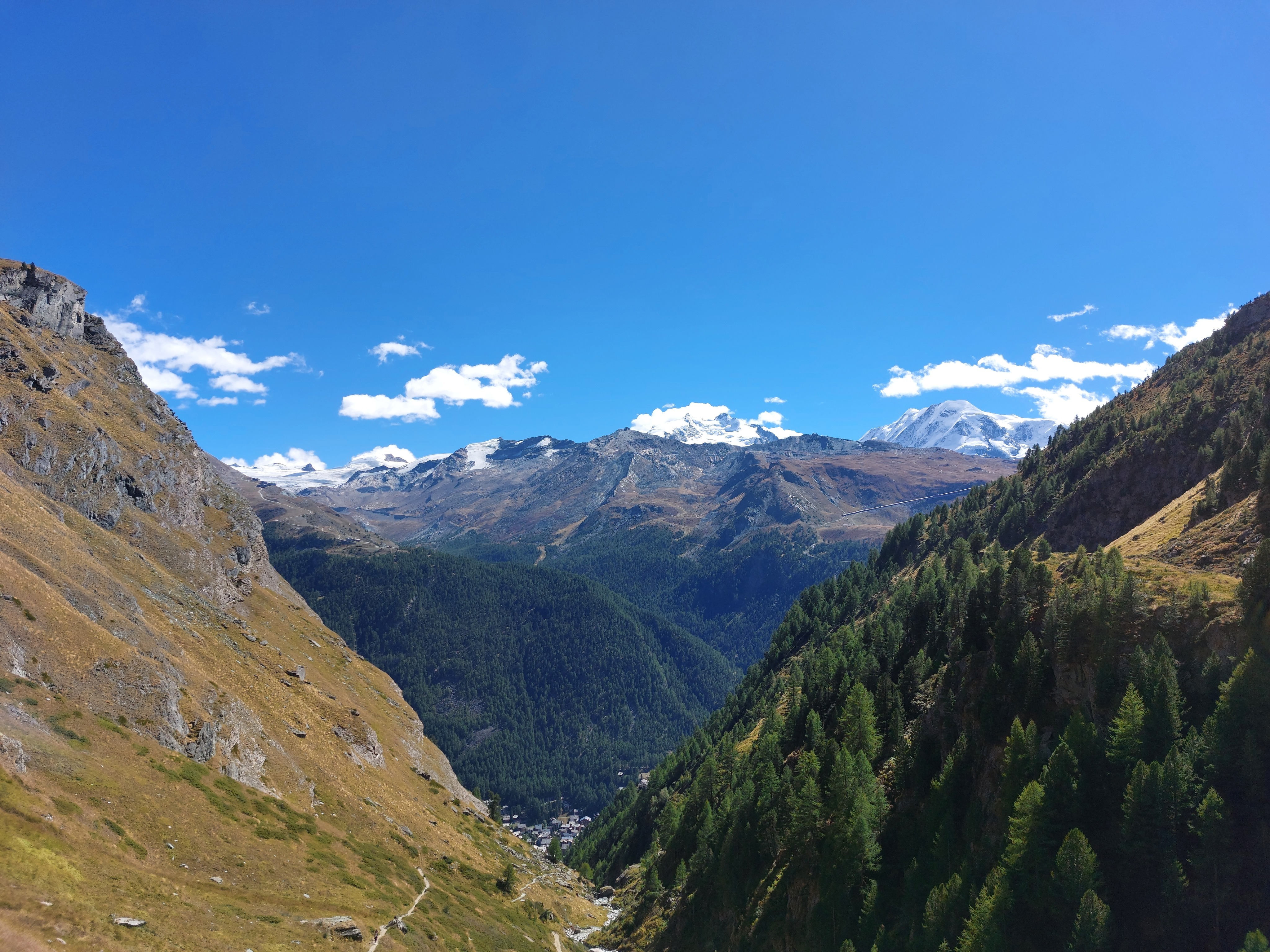 Looking back towards Zermatt