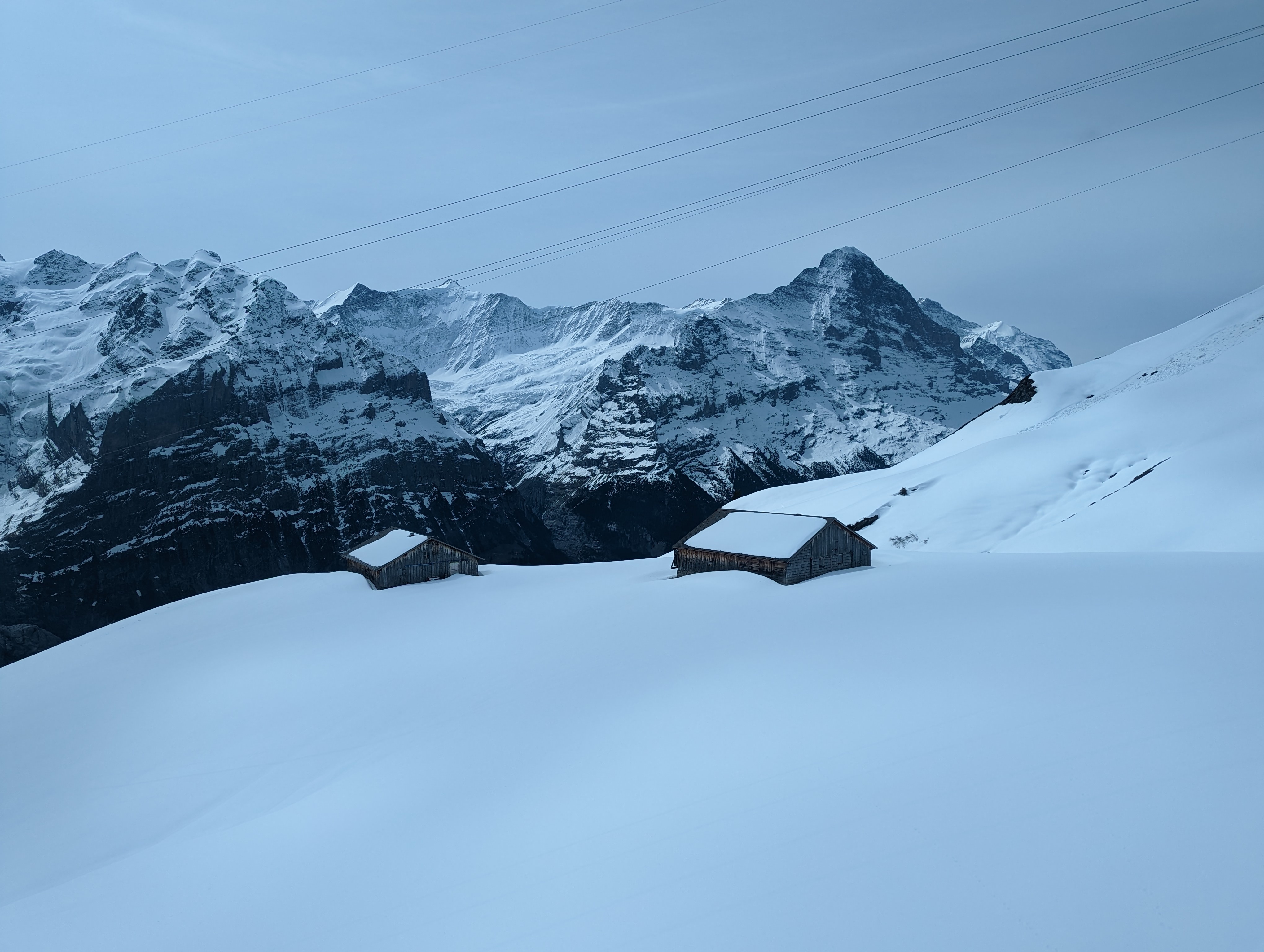 Eiger from cablecar