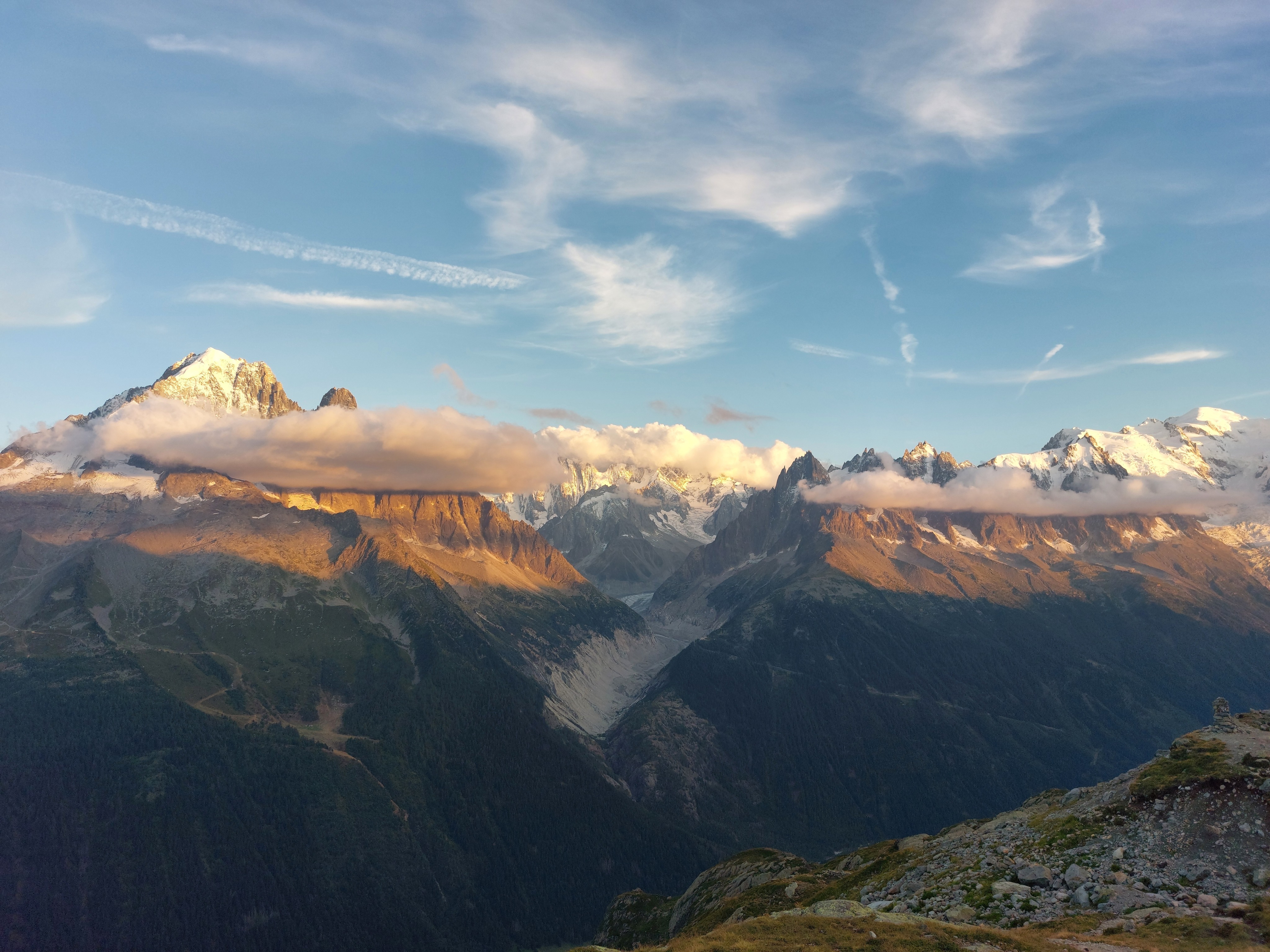 Mont Blanc in evening light