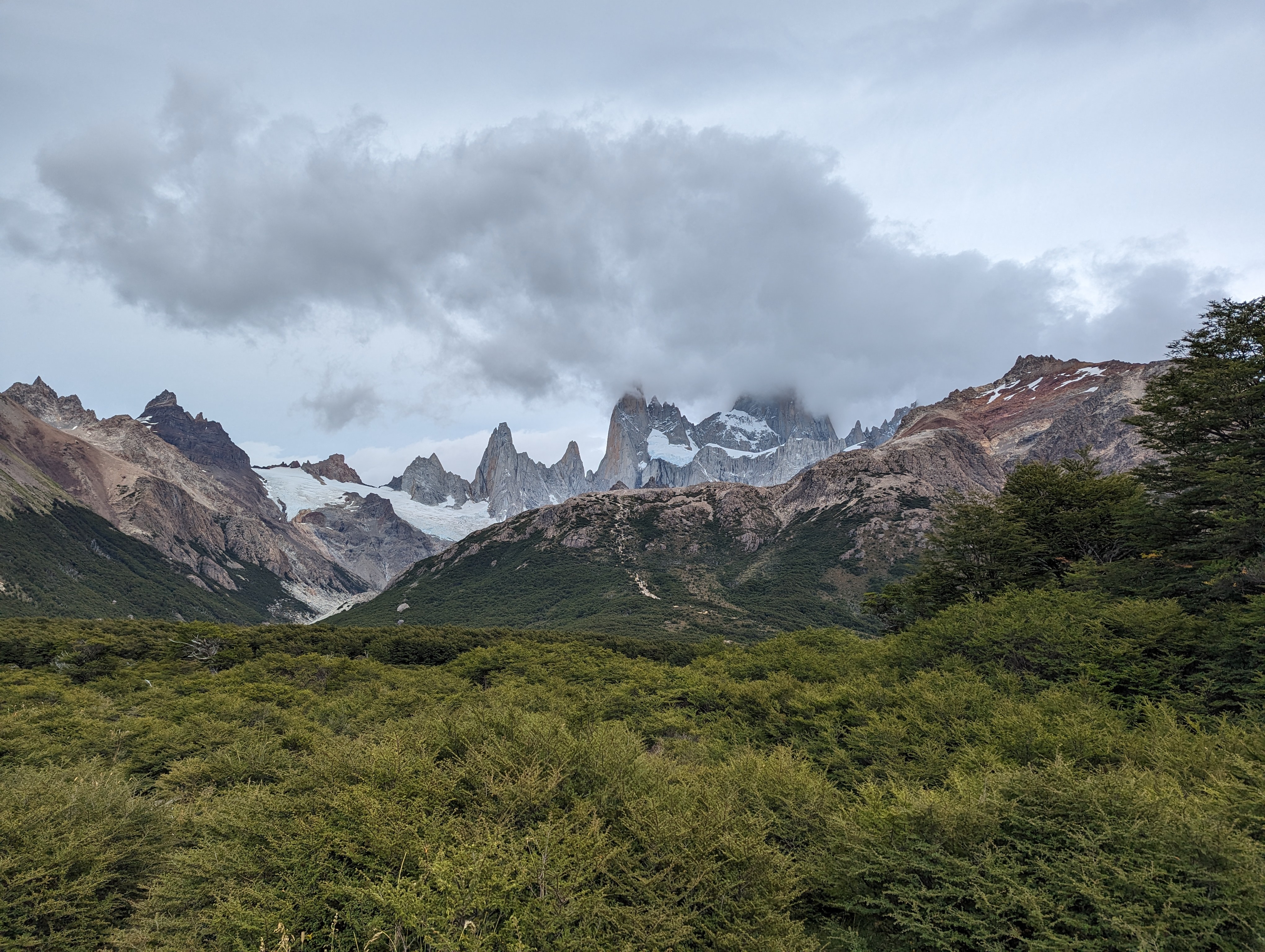 Monte Fitz Roy with final ascent in foreground