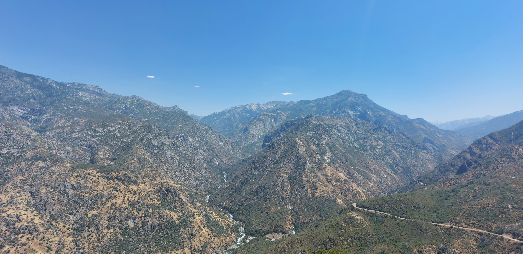 Mountains as seen from the road out of the valley