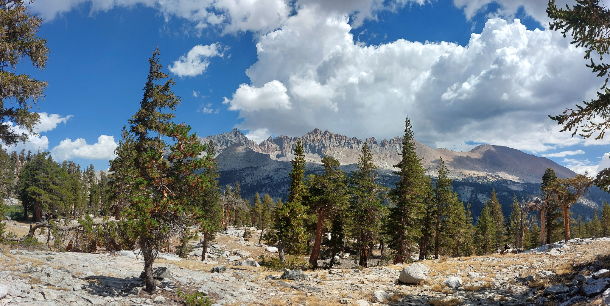 Kaweak mountains from trail up to Little Five Lakes